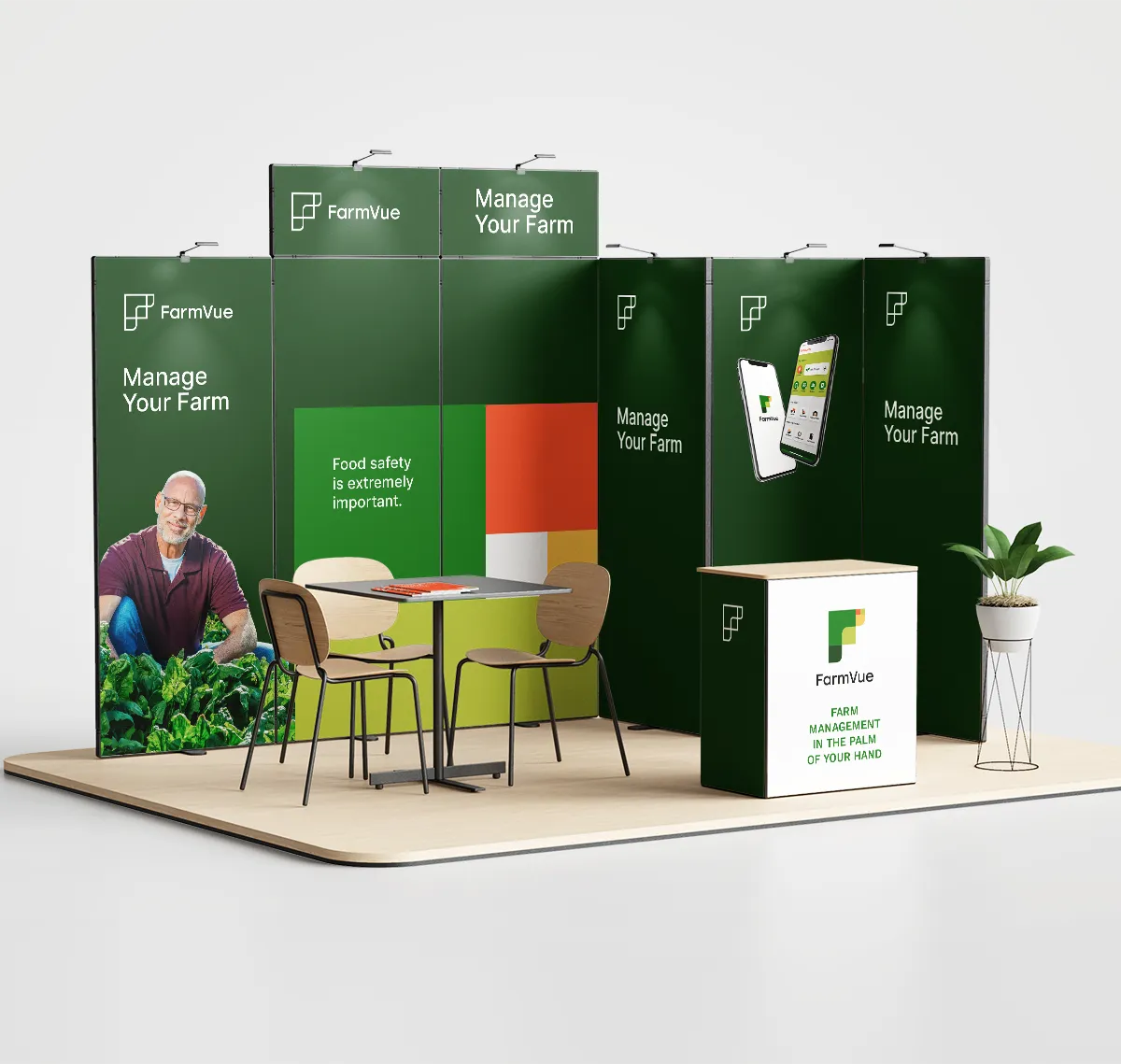 Designer on Board - FarmVue App exhibition and demo booth