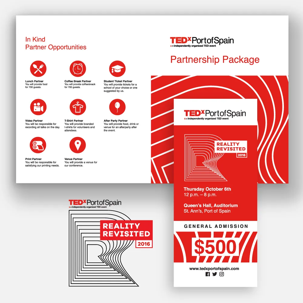TEDxPortofSpain Conference Branding