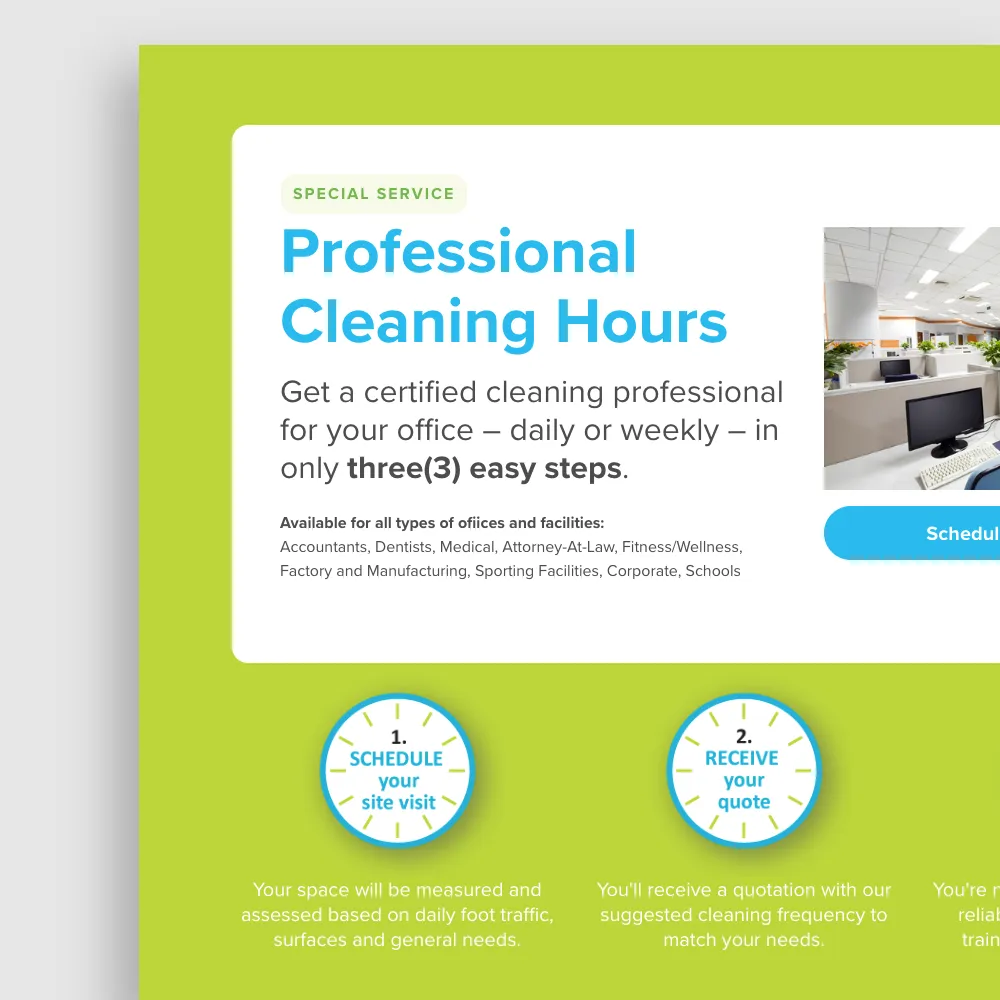 website snap of Island Cleaning Service 