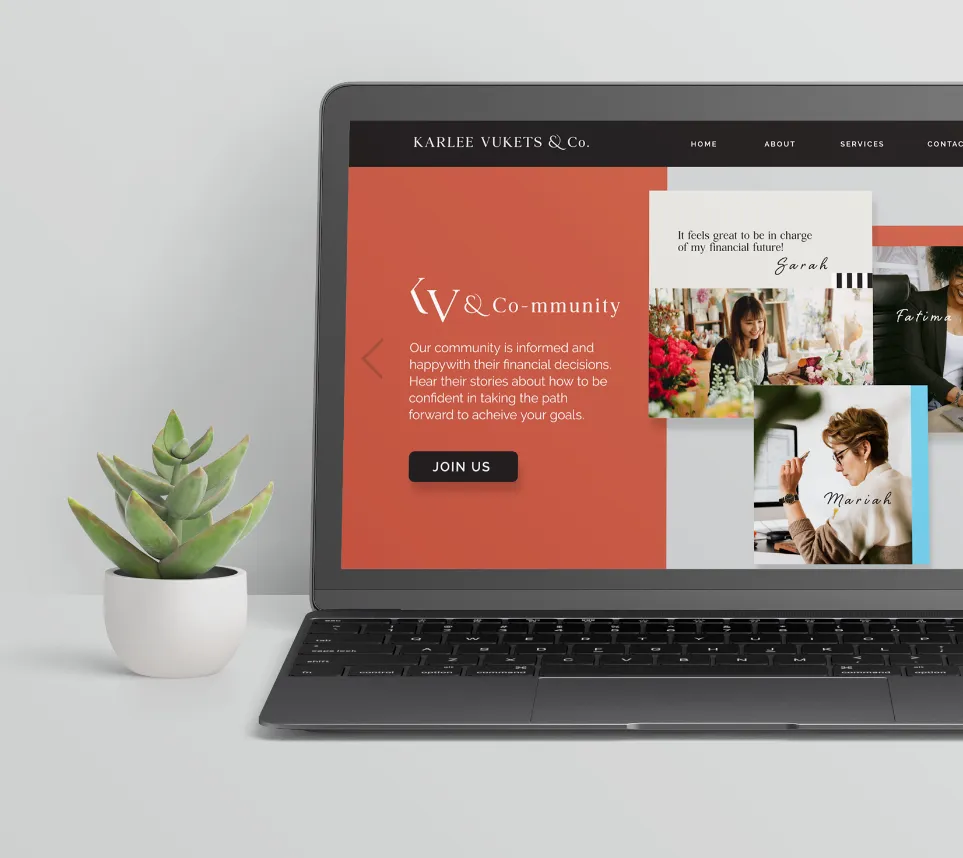 KV and Co-mmunity website design