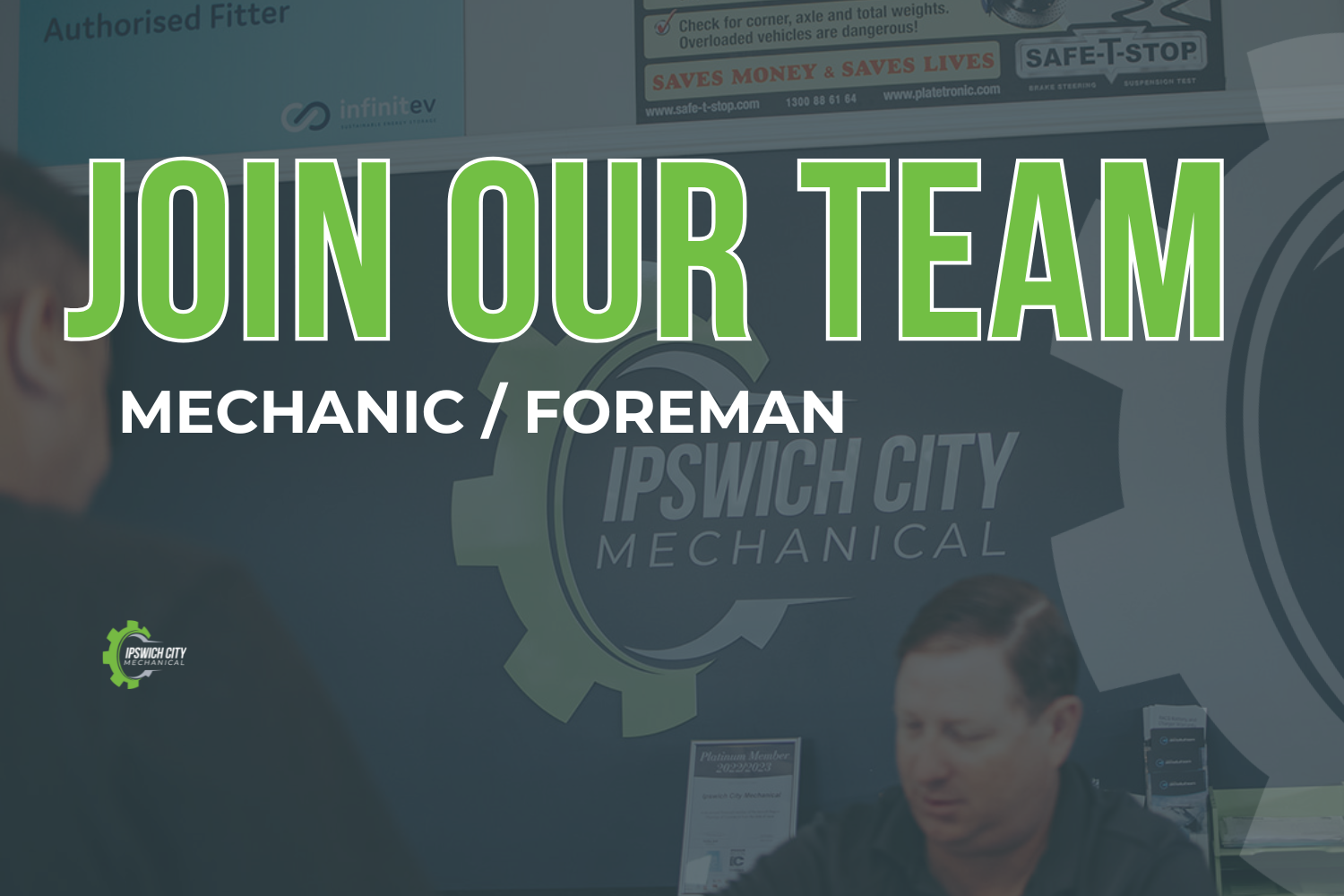 WE ARE HIRING - MECHANIC / FOREMAN