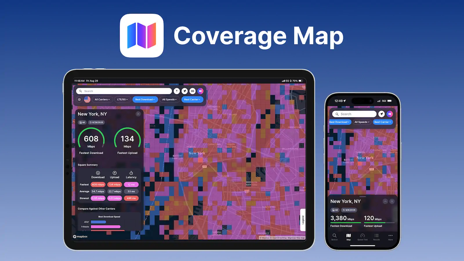 Coverage Map app