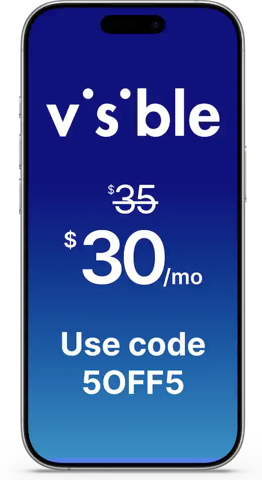 Visible $5 off for 5 years promo with code 5OFF5