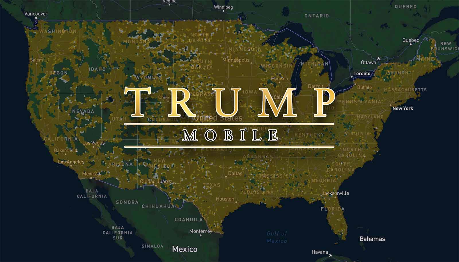 Trump Mobile coverage map