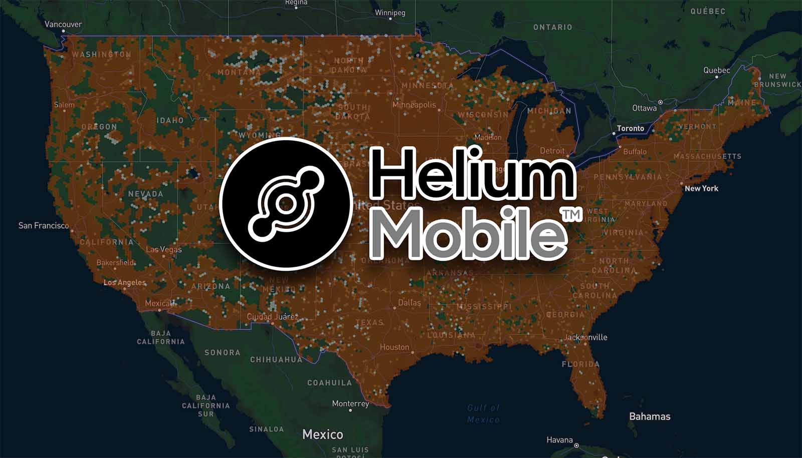 Helium Mobile coverage map