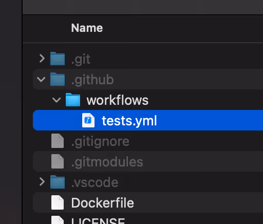GitHub Actions File Location in Finder
