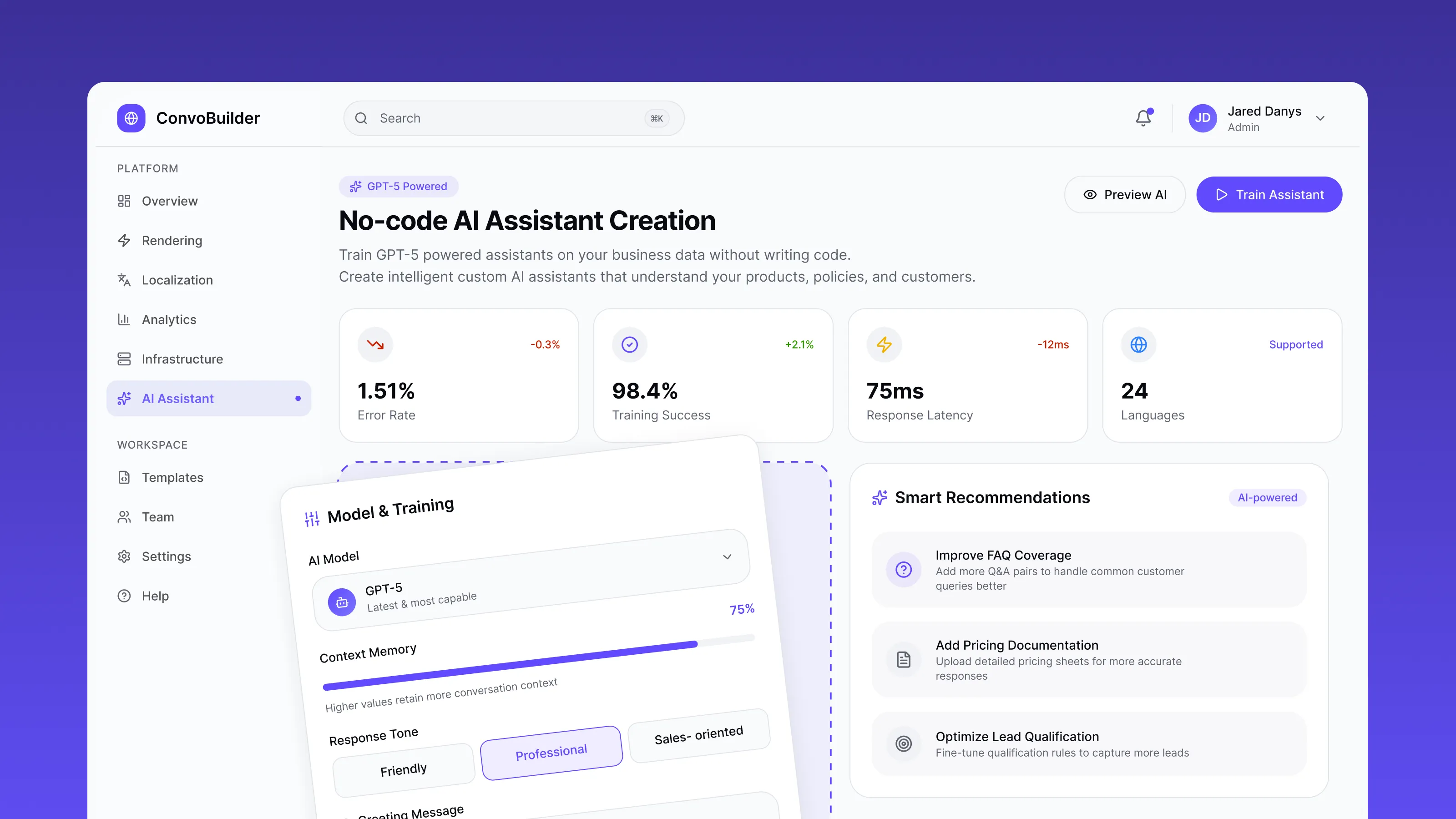 Conversational AI website builder: Speeding up delivery with 2.3x faster milestone completion