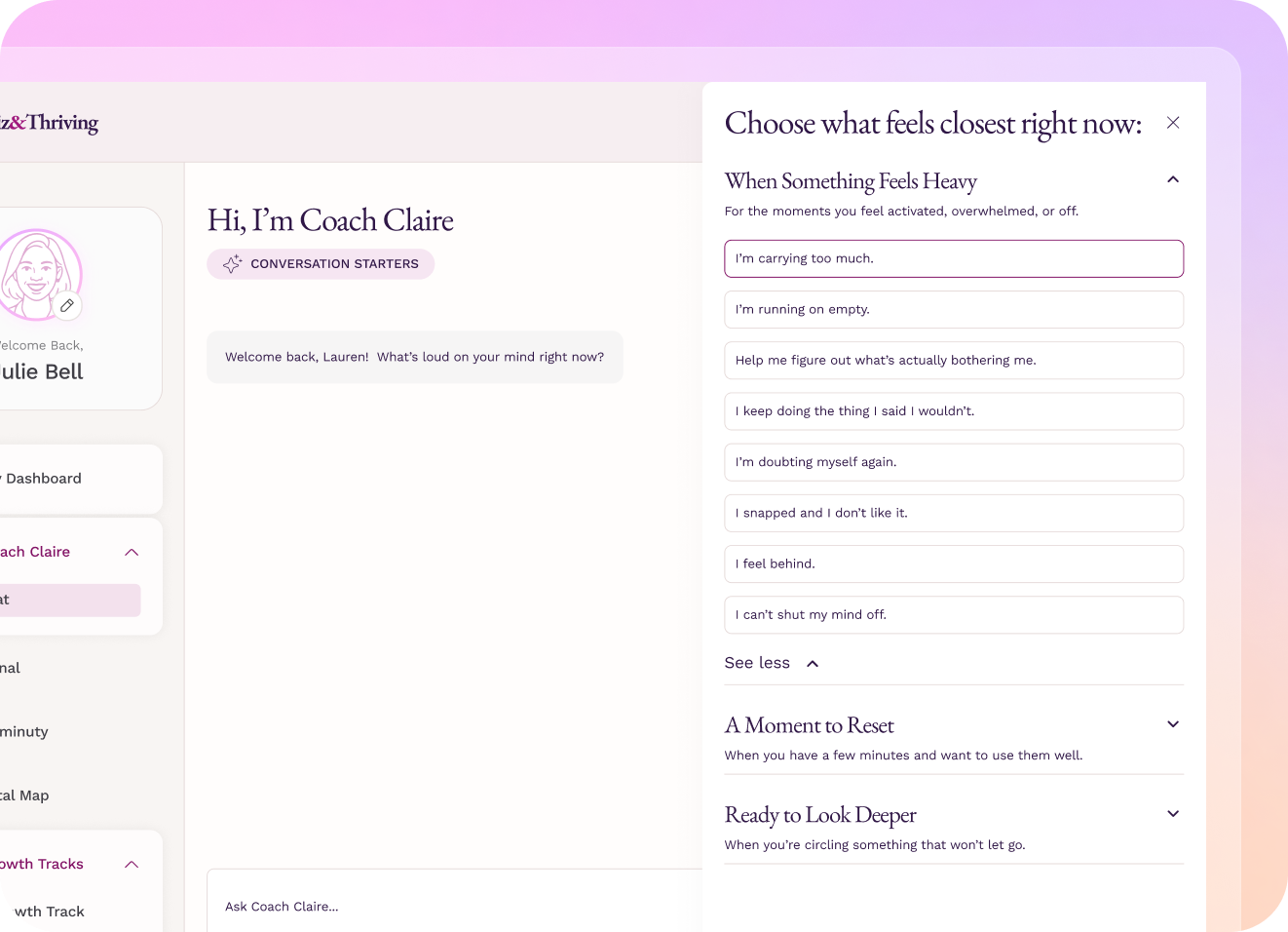 Self-leadership platform for women: Reducing API costs by 77% per request for an AI coach