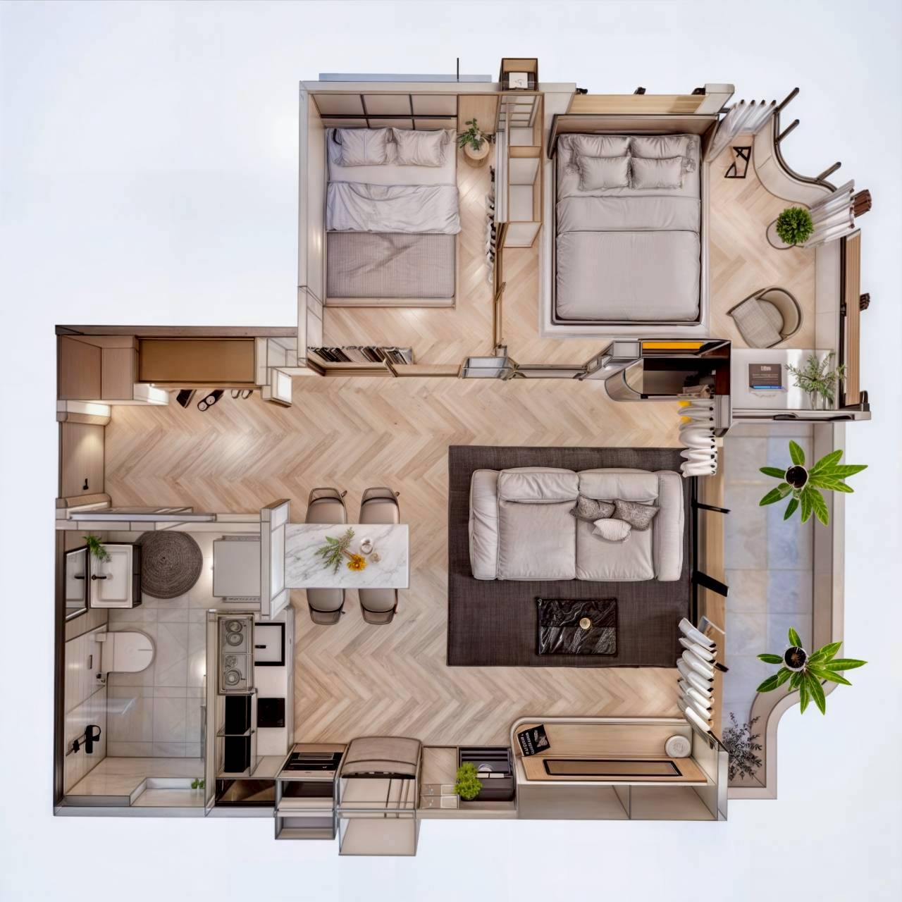 Renovated 2-Bed Condo Chiang Mai 