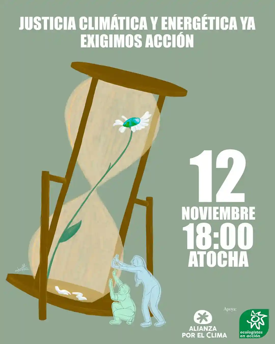 Cartel manifestación justicia climática