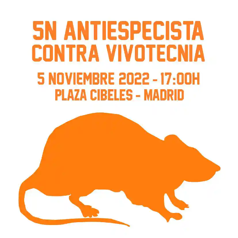 Cartel manifestación contra Vivotecnia