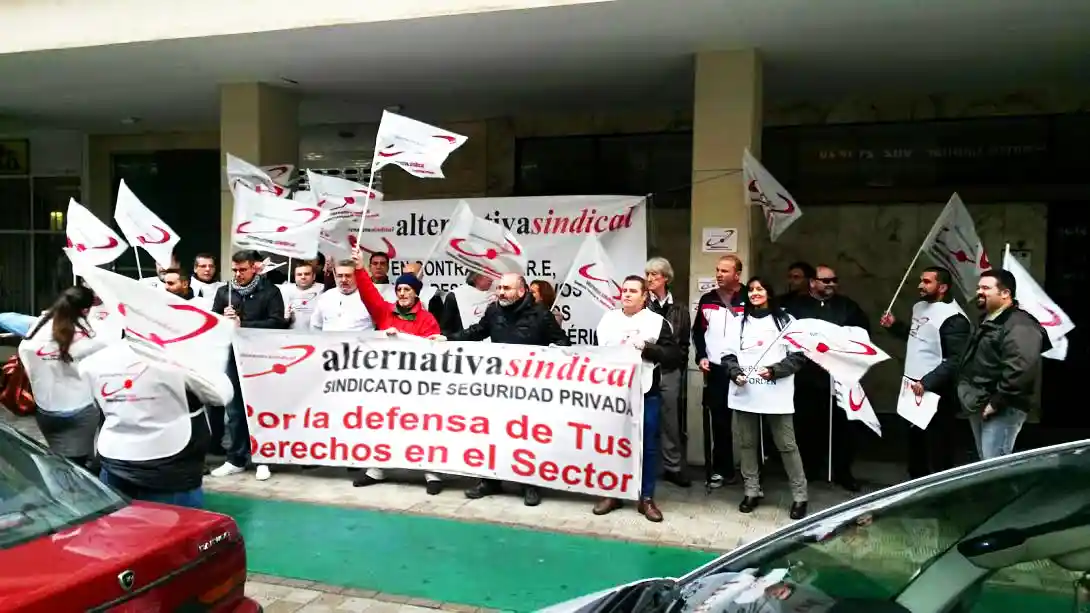 Foto concentración empresas de seguridad