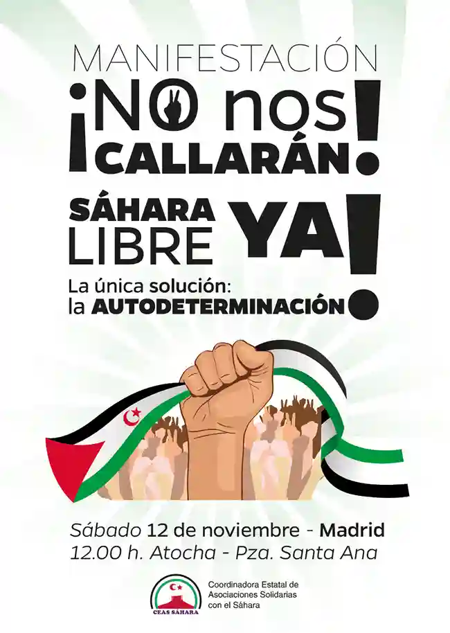 Manifestación solidaridad pueblo saharaui