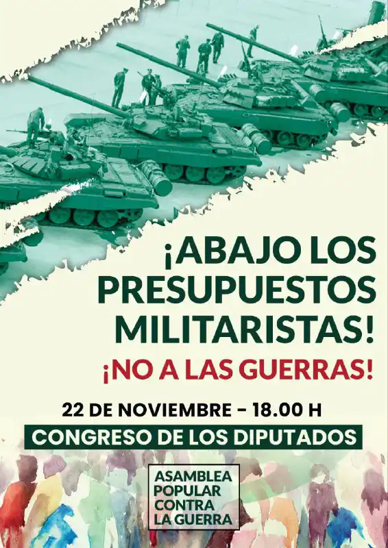 Cartel concentración presupuestos generales del estado
