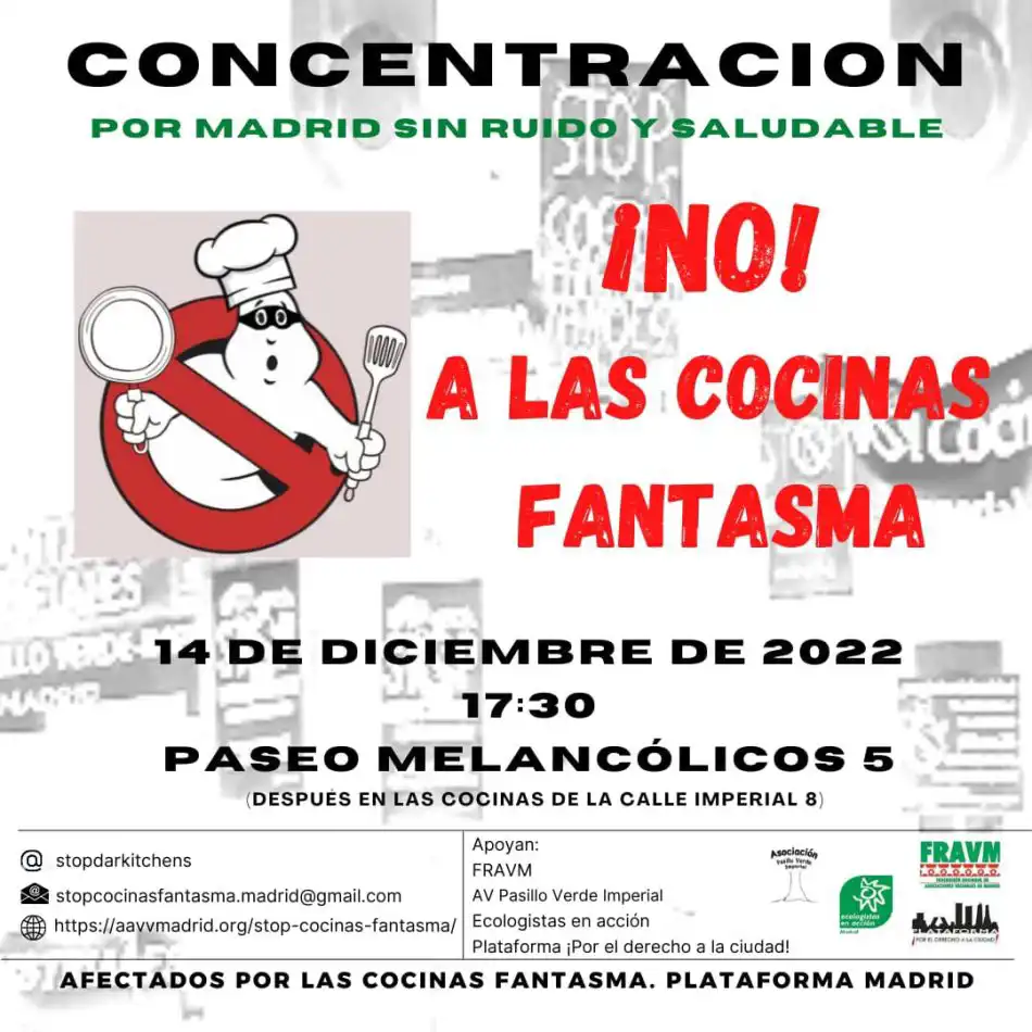 Cartel concentración cocinas fantasma 