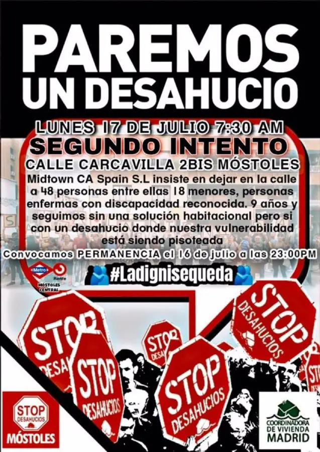 Manifestación vivienda digna 