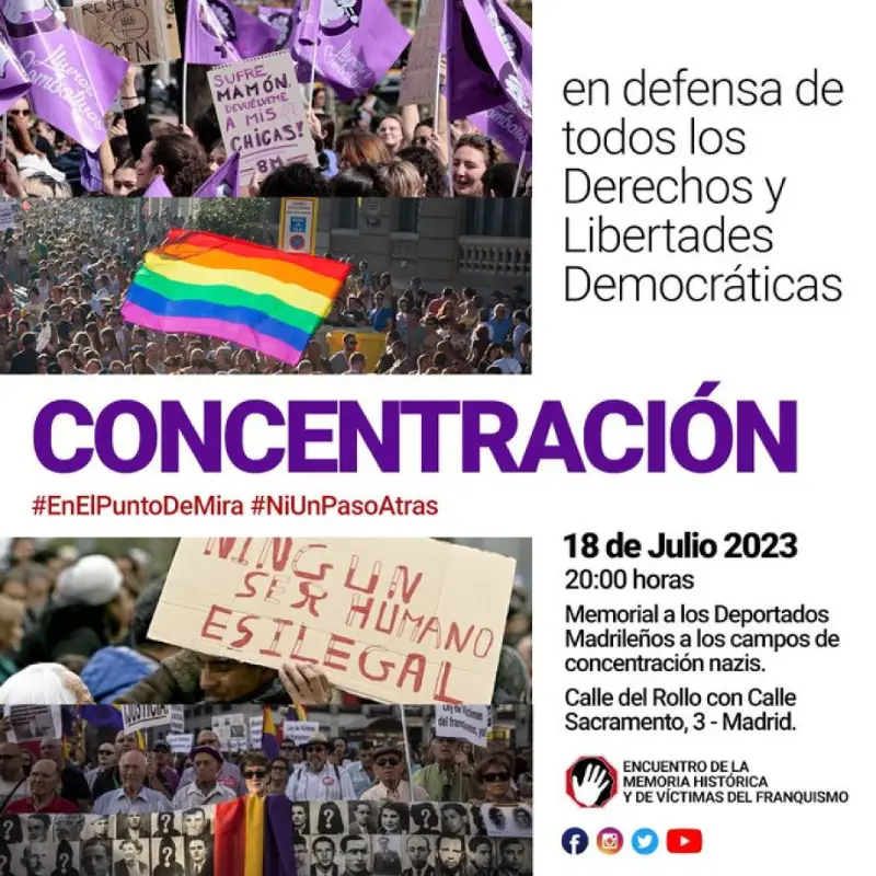 Concentración republicana en Madrid