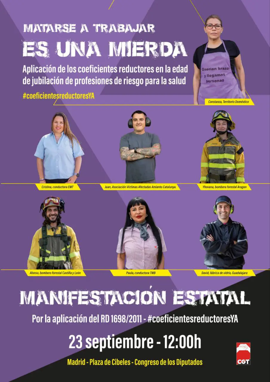 Manifestación estatal profesionales de riesgo