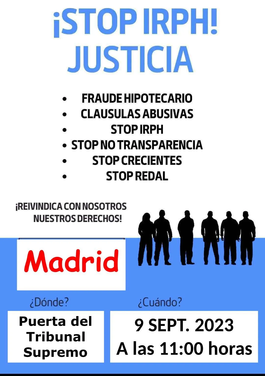 Manifestación Afectados IRPH