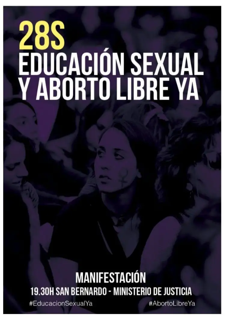 Cartel de la manifestación feminista 28S en Madrid