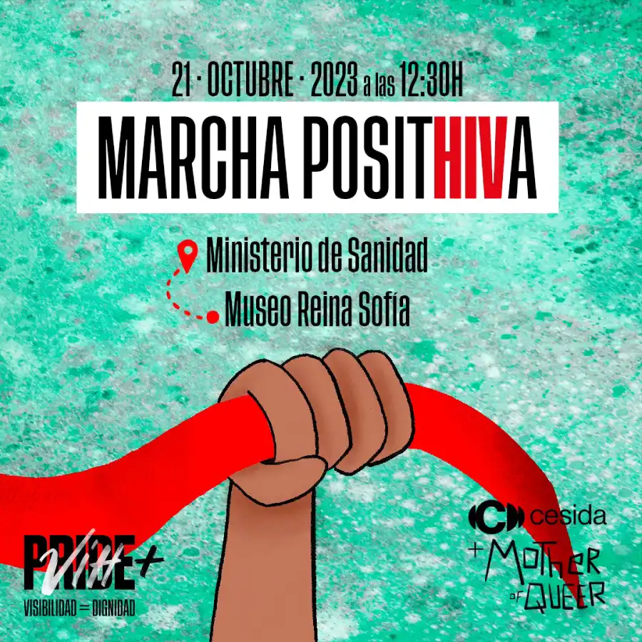 Cartel Pride positivo CESIDA 