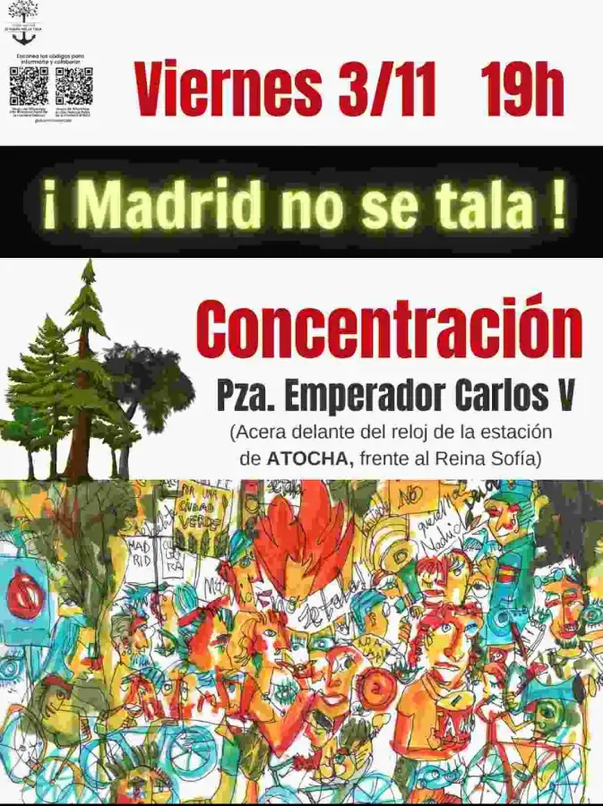 Cartel Madrid no se tala 3N 