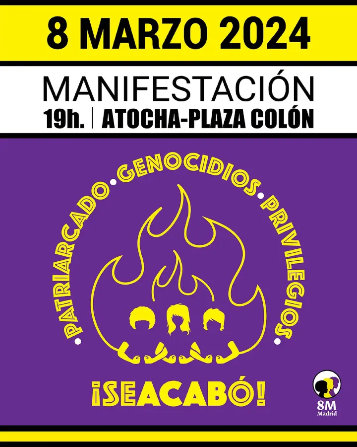 Cartel manifestación 8M Madrid