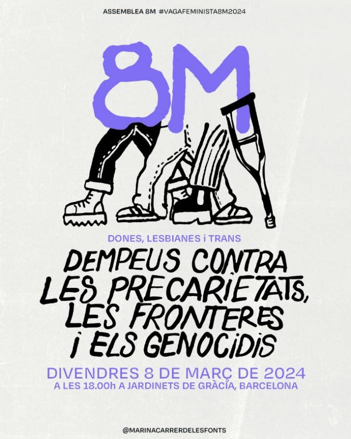 Cartel Manifestació 8M Barcelona