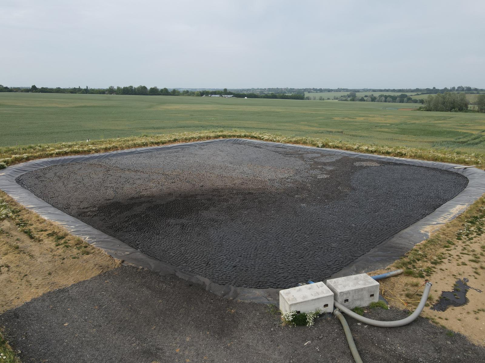Laguna de digestato recubierta con Covex