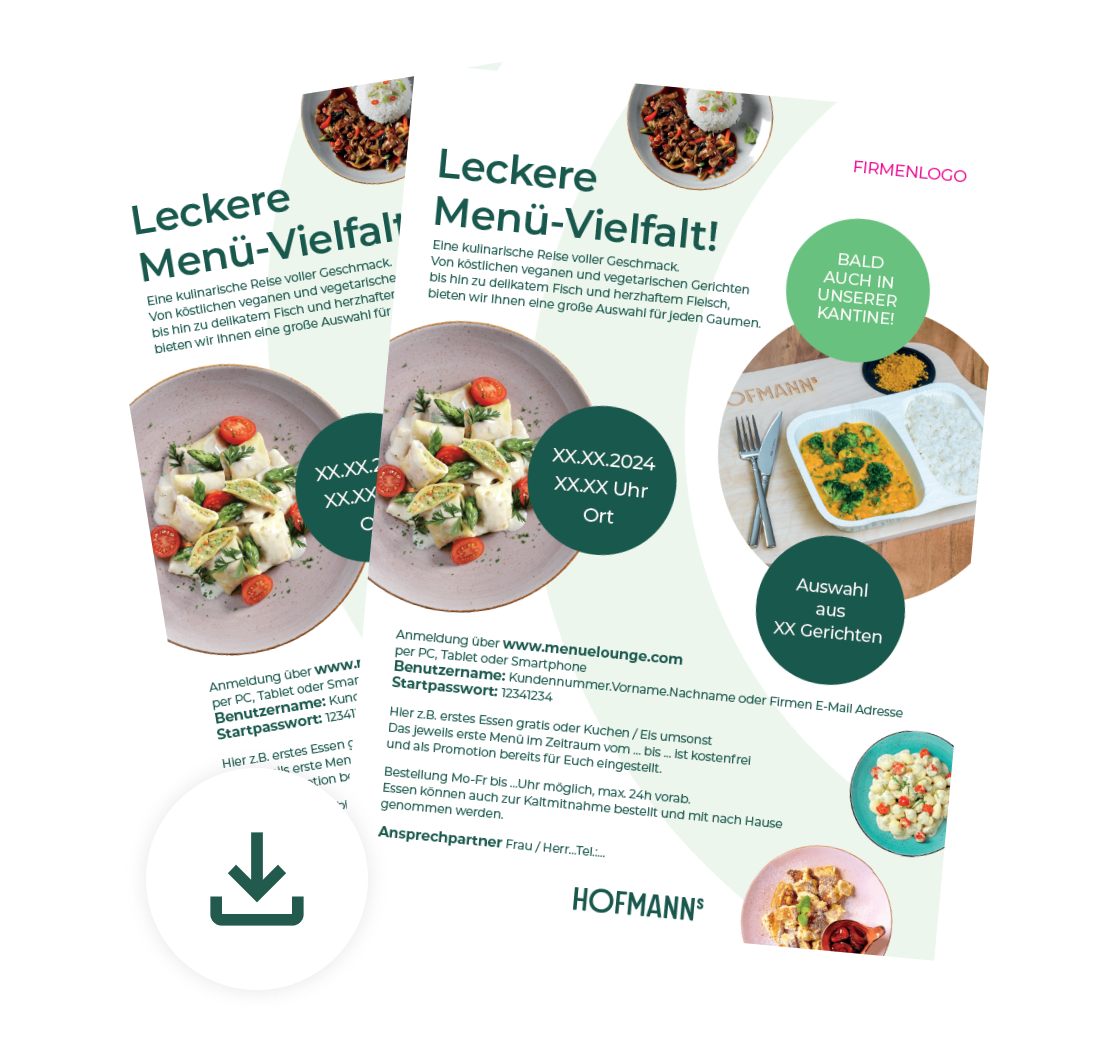 Flyer Leckere Menü-Vielfalt! 