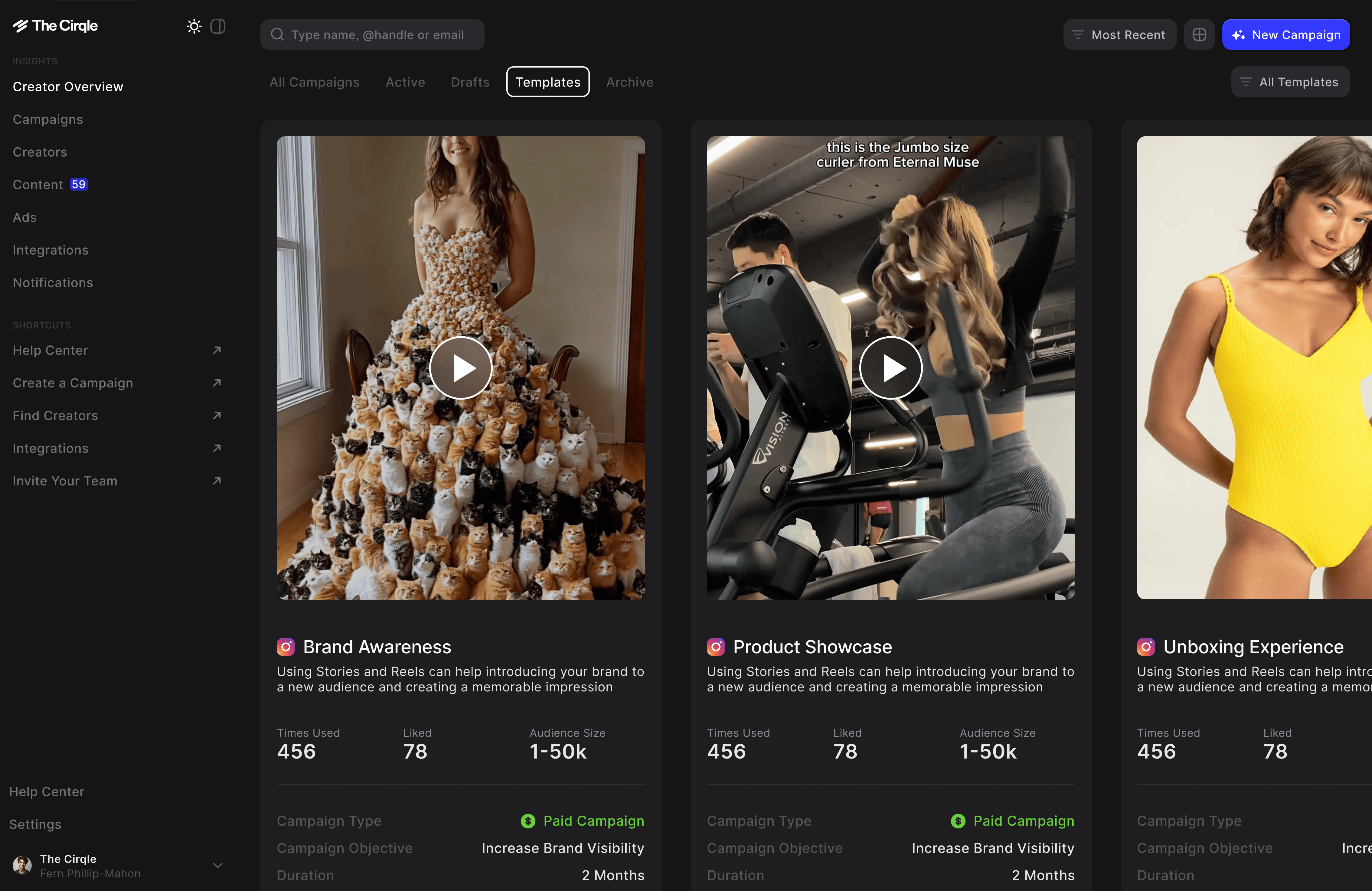 Campaign Briefing Templates screenshot