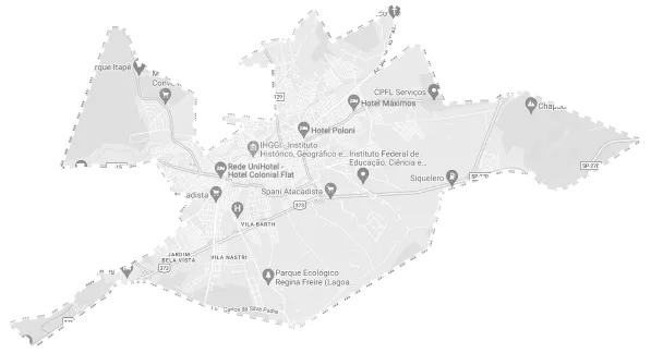 Mapa de Itapetininga