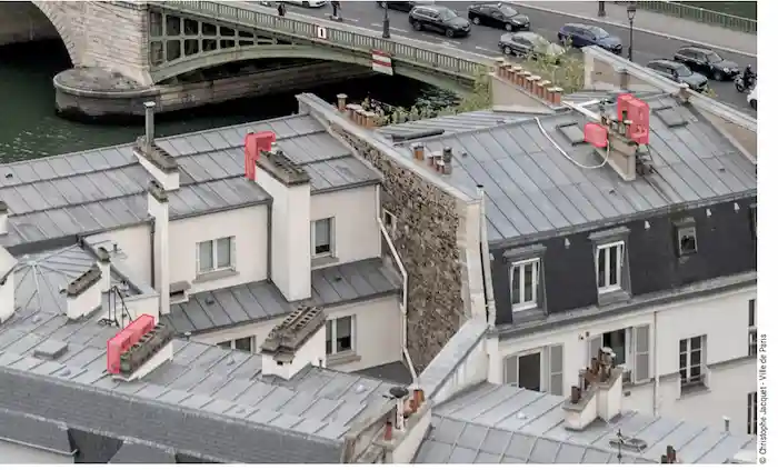 Climatisation-unité-extérieure-toiture-Paris