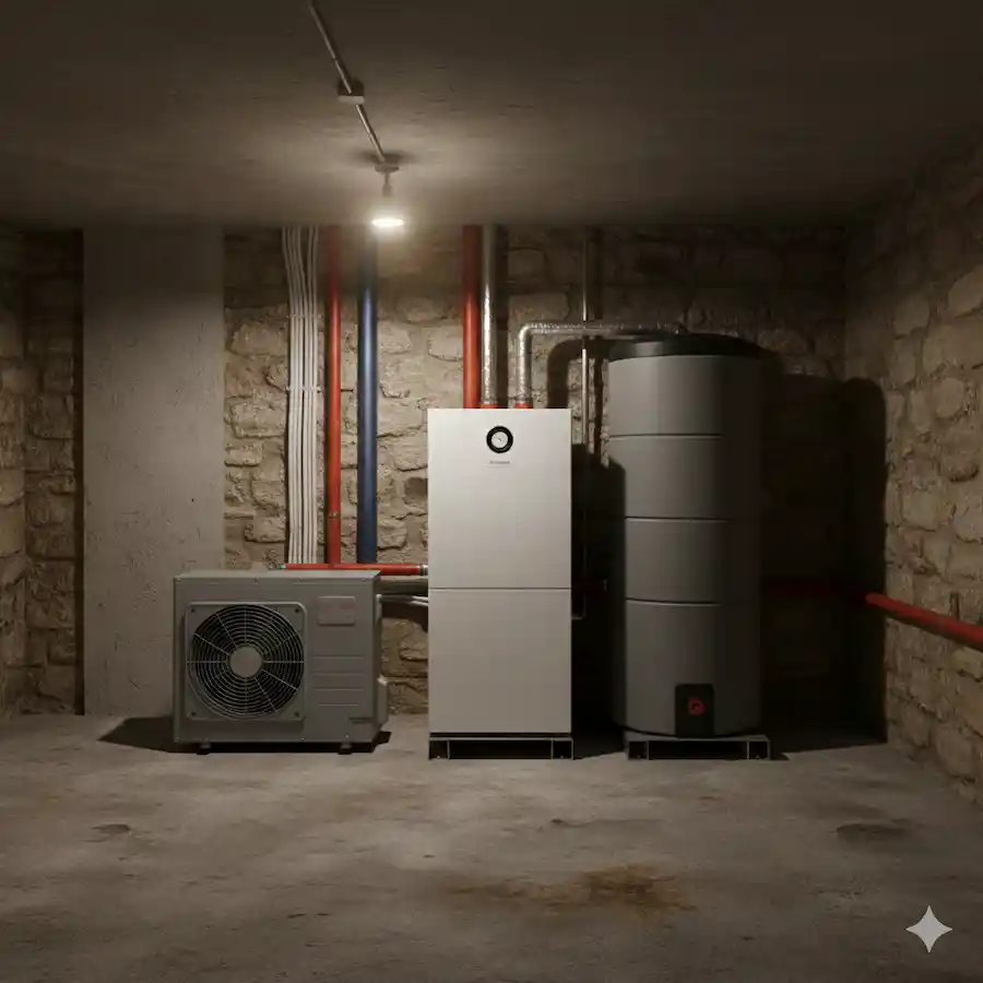 pompe-à-chaleur-cave-Paris-Pac-climatisation