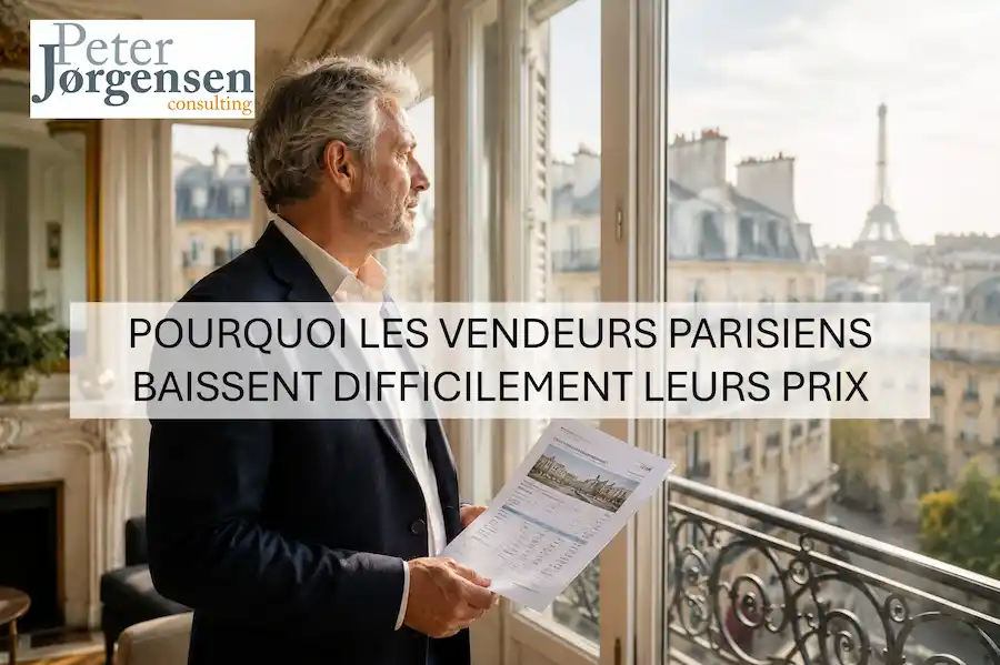 Propriétaire parisien résistant à la baisse de prix de son appartement