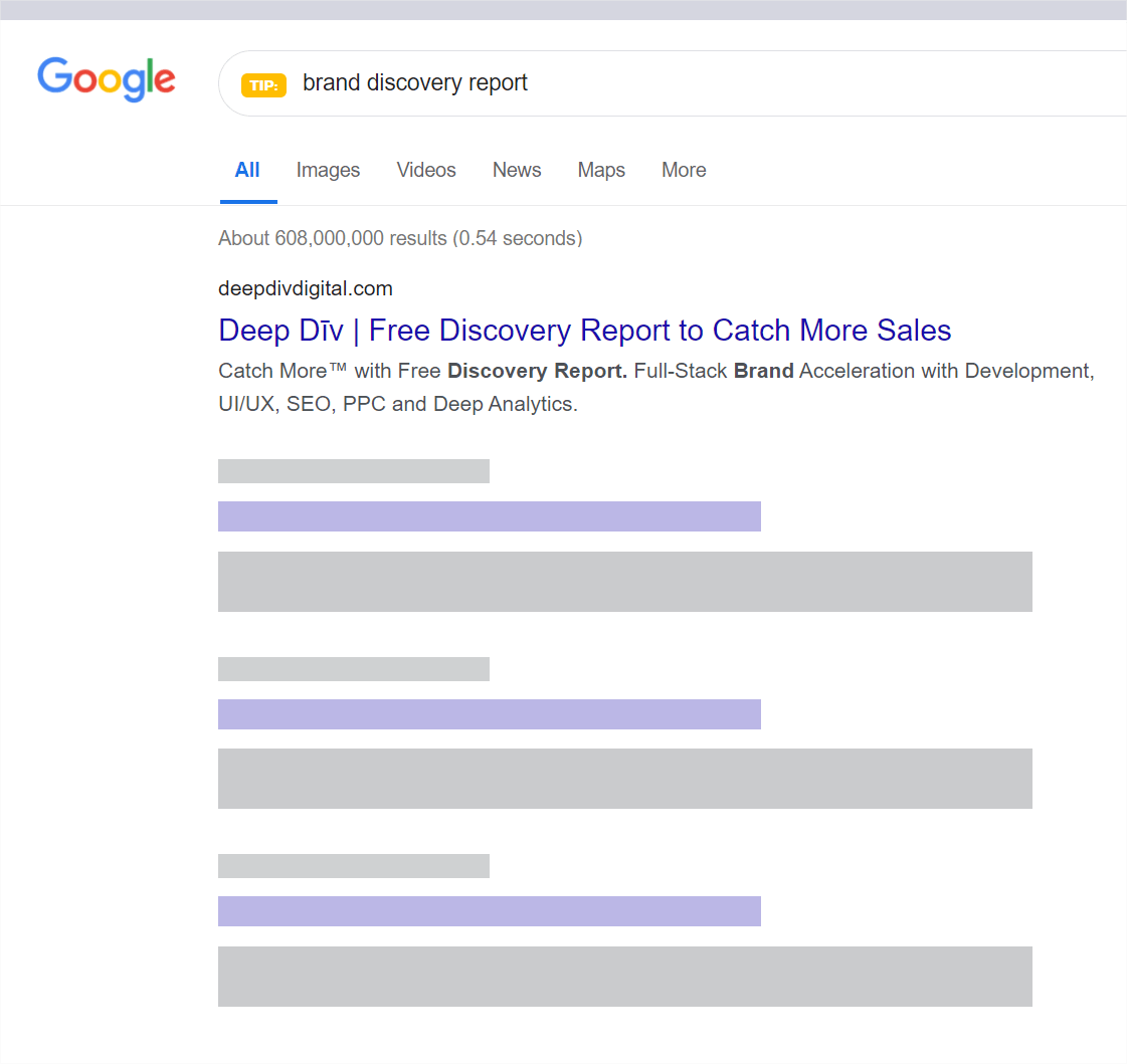 Brand discovery desktop