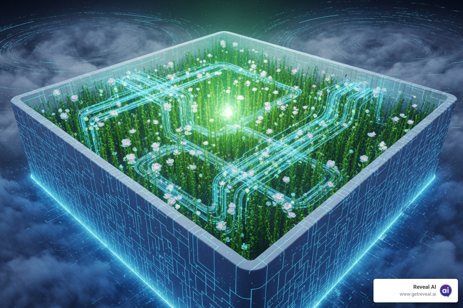 The concept of a 'Walled Garden' for data in RevealAI, ensuring no external data contaminates the analysis, for ethical AI and data privacy - Employee sentiment analysis tool