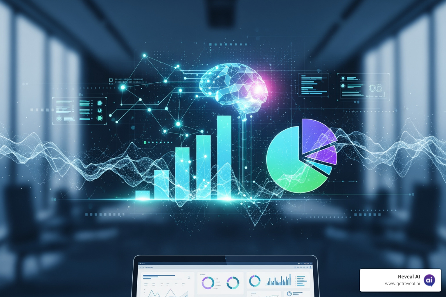 An image of a dashboard showing AI-generated insights from qualitative survey data, with themes, sentiment, and direct quotes highlighted. - AI survey analysis tools