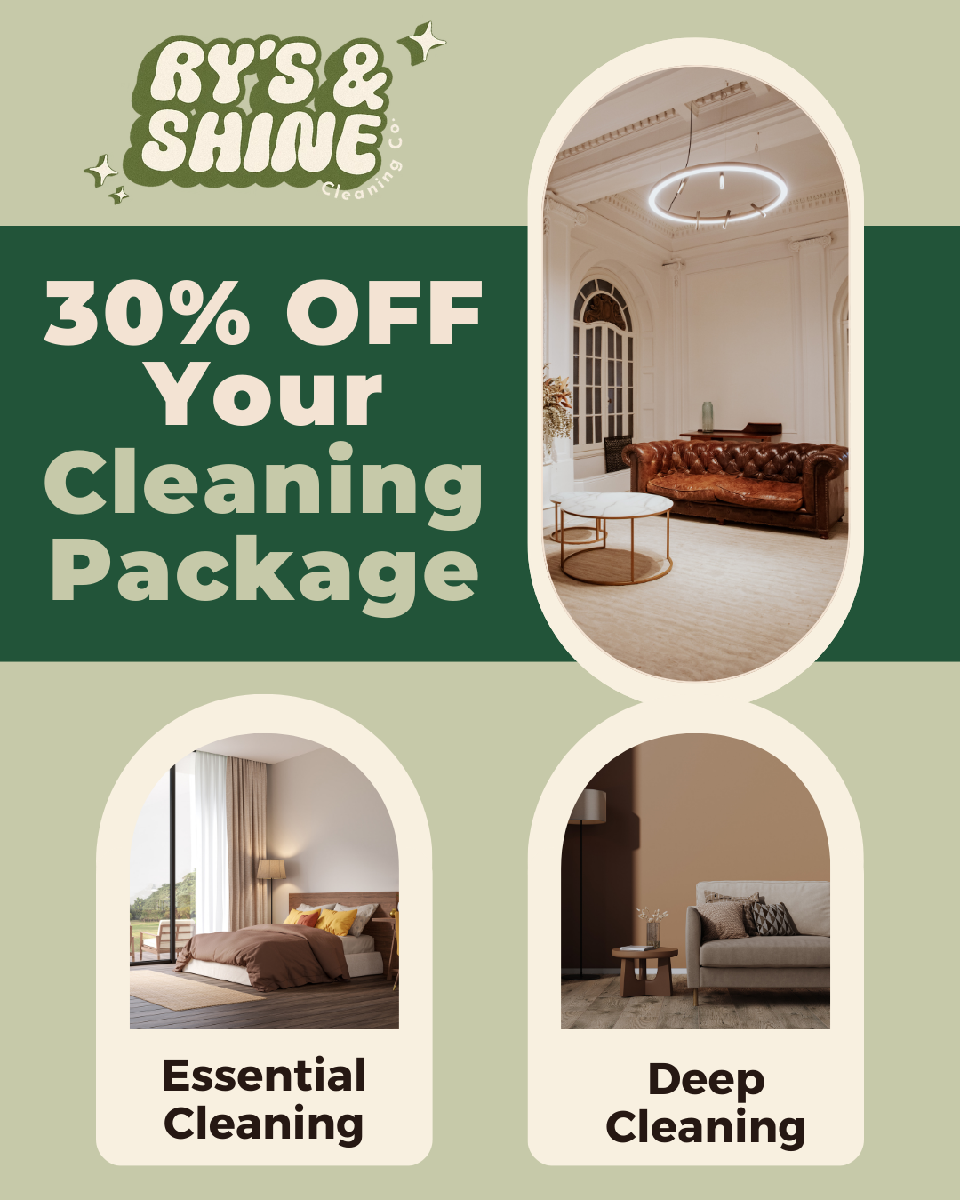 Ry's and Shine Cleaning Ads