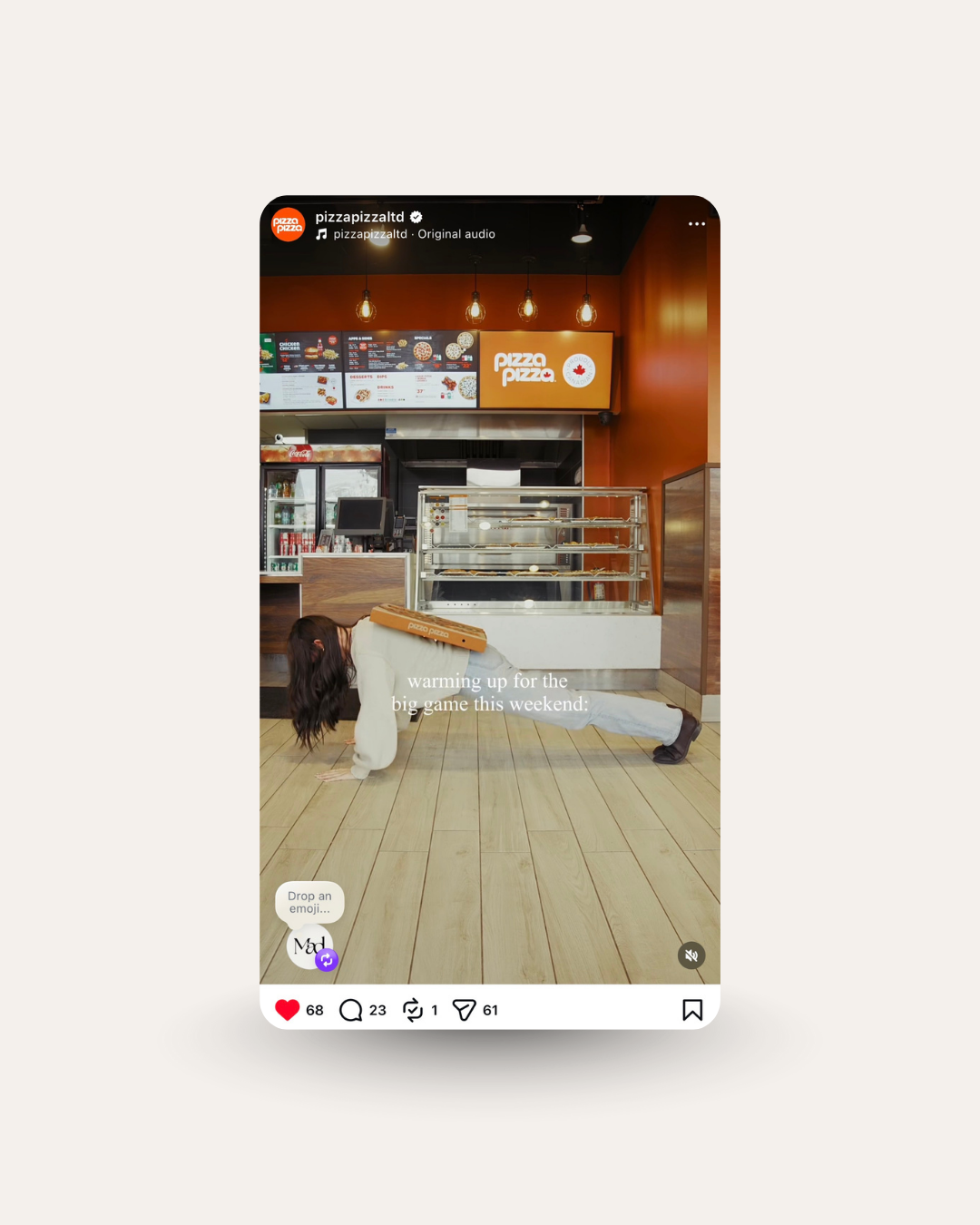 Pizza Pizza Campaign for the big game