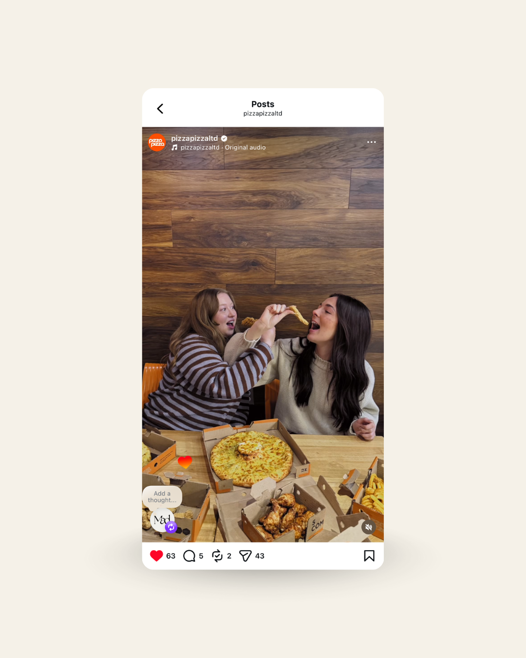 Pizza Pizza Campaign for the big game