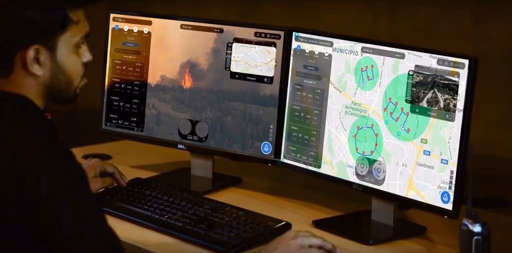 drone forest fire