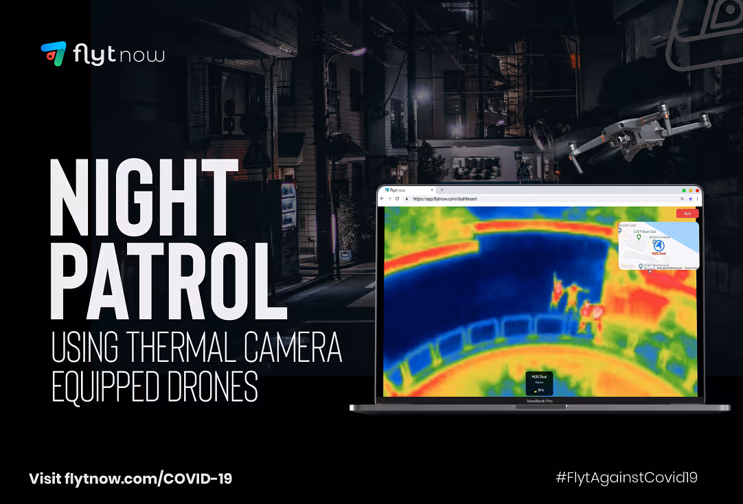 automated night patrol using drones
