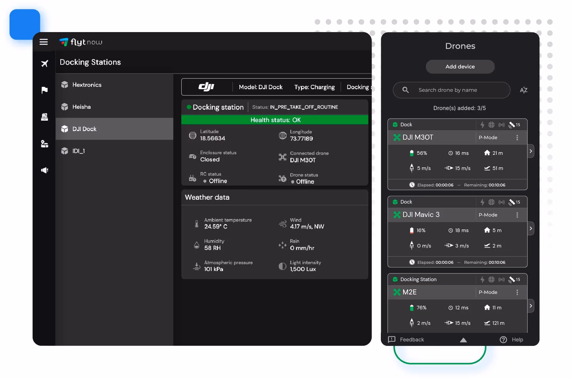 Setting up the dock in FlytBase Dashboard