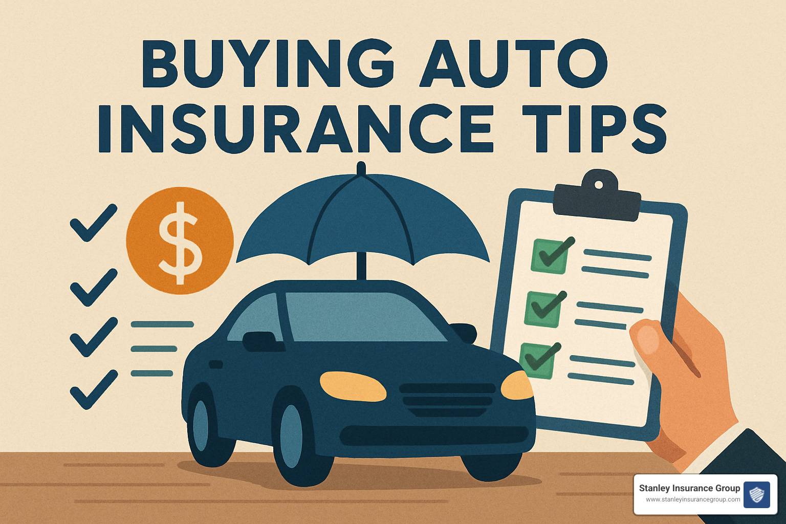 Person comparing auto insurance quotes on computer - buying auto insurance tips