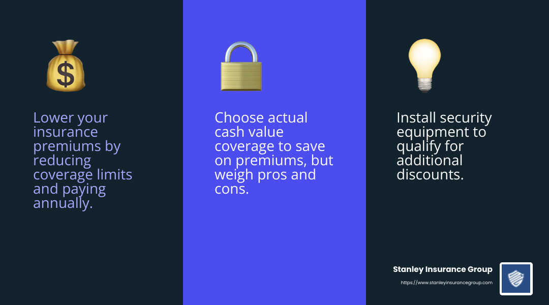 Lower Renters Insurance Costs Infographic - the best way to save on your renters insurance premiums infographic 3_facts_emoji_blue