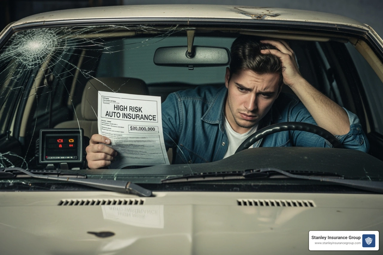 a driver's abstract showing violations - high risk car insurance