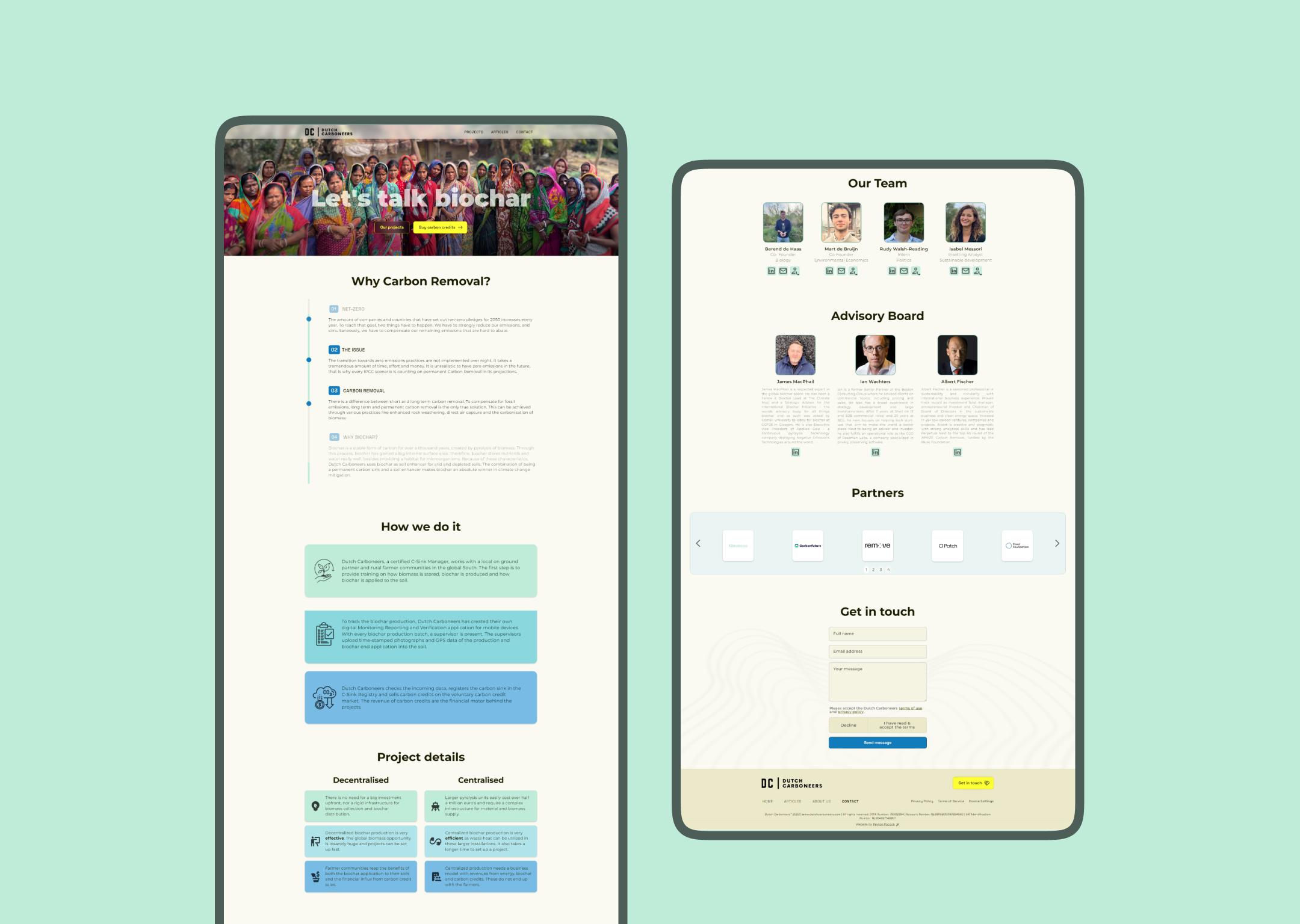 Dutch Carboneers - Full home page