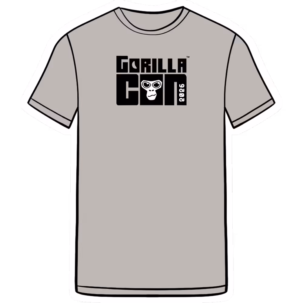 Person wearing glasses and a yellow shirt holding up a colorful drawing featuring cartoon characters, stars, and the text 'Fronk' and a speech bubble that reads 'No man, Lemming said no!'