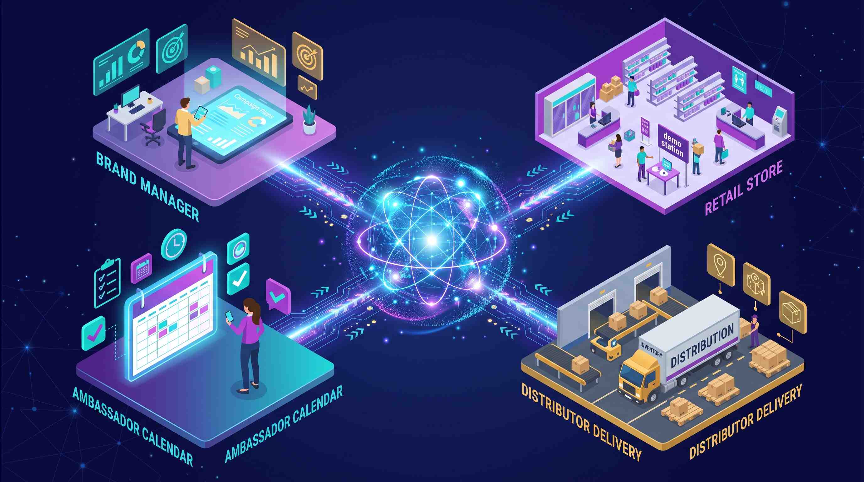 multi-location demo coordination overview
